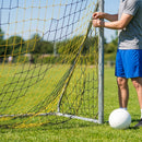Football goal nets 24 x 8 ft, durable HDPE for clubs and schools