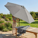 Garden Parasol 2.7m with steel frame and UV protection
