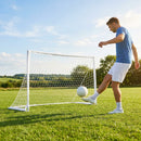 Beach football goal with fluorescent net and aluminium frame