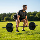 Rubber Barbell Weights with cast iron core for gym and home use