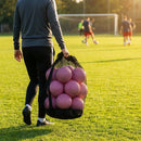 Football carry bag with 12 footballs, durable mesh