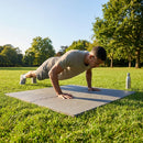 Rubber gym flooring mats, 50cm x 50cm, recycled rubber