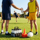 Set of 10 hygiene water bottles with non-contact nozzles and foldable carrier