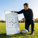 Double-sided coaching board with aluminium frame and accessories