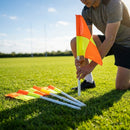 Rugby Corner Flags Set with PVC Poles and High Visibility Flags