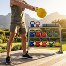 Neoprene Kettlebells available in various sizes for home and gym use