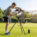 Cricket Bowling Machine with adjustable speed and steel frame