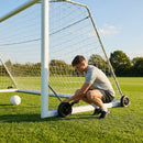 All-terrain football goal wheels for easy movement