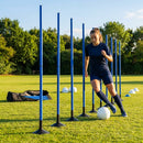 Slalom training poles in vibrant colours for agility training