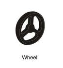 Table tennis replacement parts including wheels and nets