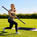 Aerobic weight bar with foam padding for home and gym use