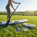 Adjustable paddle board paddles for water sports in aluminium and carbon fibre