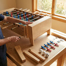 Table football spare parts, including legs and rods