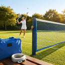 33ft singles tennis net with durable HDPE construction for home and school courts