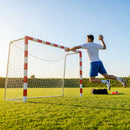 Professional handball goal with aluminium frame