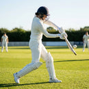 Women's cricket shirt in white, available in XXS-XXL, 100% polyester