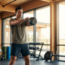 Cast iron kettlebell in various sizes and colours for gym workouts