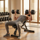 Hex dumbbells with rubber ends and chrome handles