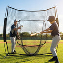 Custom baseball nets made from HDPP material in black