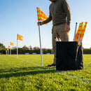 Rugby Corner Flag Set with Fluorescent Flags for Pitch Marking