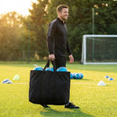 Football carry bag with 12 footballs, durable mesh