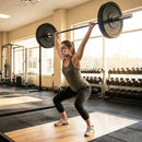 Steel Olympic lifting barbell for gym and home use