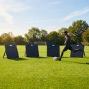 Interactive rebound boards for football training with advanced features