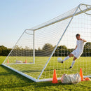 Multi-colour football goal nets for full-size goals