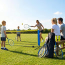 Mini Tennis Net Set with rackets and balls, perfect for backyard and club use