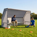 Portable team shelter in 10 colours with steel frame for sports events