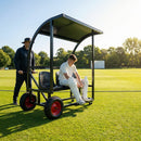 Sports team shelter with aluminium frame and multiple colour options