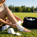Elastic Adhesive Bandage Tape – Black/White – Cotton Spandex – Sports & Physio Use