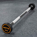 Rubber barbell weights with cast iron core for gym and home use