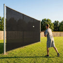 High-quality baseball outfield screen in black or green