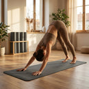 PU Yoga Mat in calming colours, ideal for yoga and Pilates