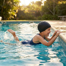 Kids' silicone swimming caps in a variety of colours for pool use