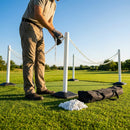 Freestanding Plastic Post & Chain Barrier Set for crowd control