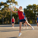 Reversible netball bibs in various colours and sizes for sports teams