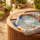 Hot tub replacement filter cartridges for inflatable spa systems