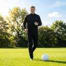 Men's full zip tracksuit in black and navy blue