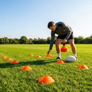 Rugby Training Marker Cones in multiple colours with cone stand