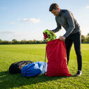Laundry kit bag available in black, red, and blue with 130L capacity