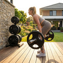 Olympic weight plates with PU coating, various weights