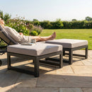 Grey Ottoman Footrests for Garden and Patio