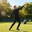 Men's quarter zip tracksuit in lightweight polyester