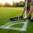 Corner flag bases in black rubber for sports pitches