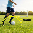 Football Training Passing Arcs, Fluorescent Yellow, High Tensile Plastic