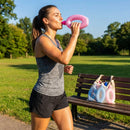 500ml running water bottle with ergonomic grip and BPA-free plastic