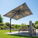 Cantilever garden parasol with 3m UV30+ canopy and steel frame