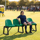 Aluminium sports bench with HDPE seats for indoor and outdoor use